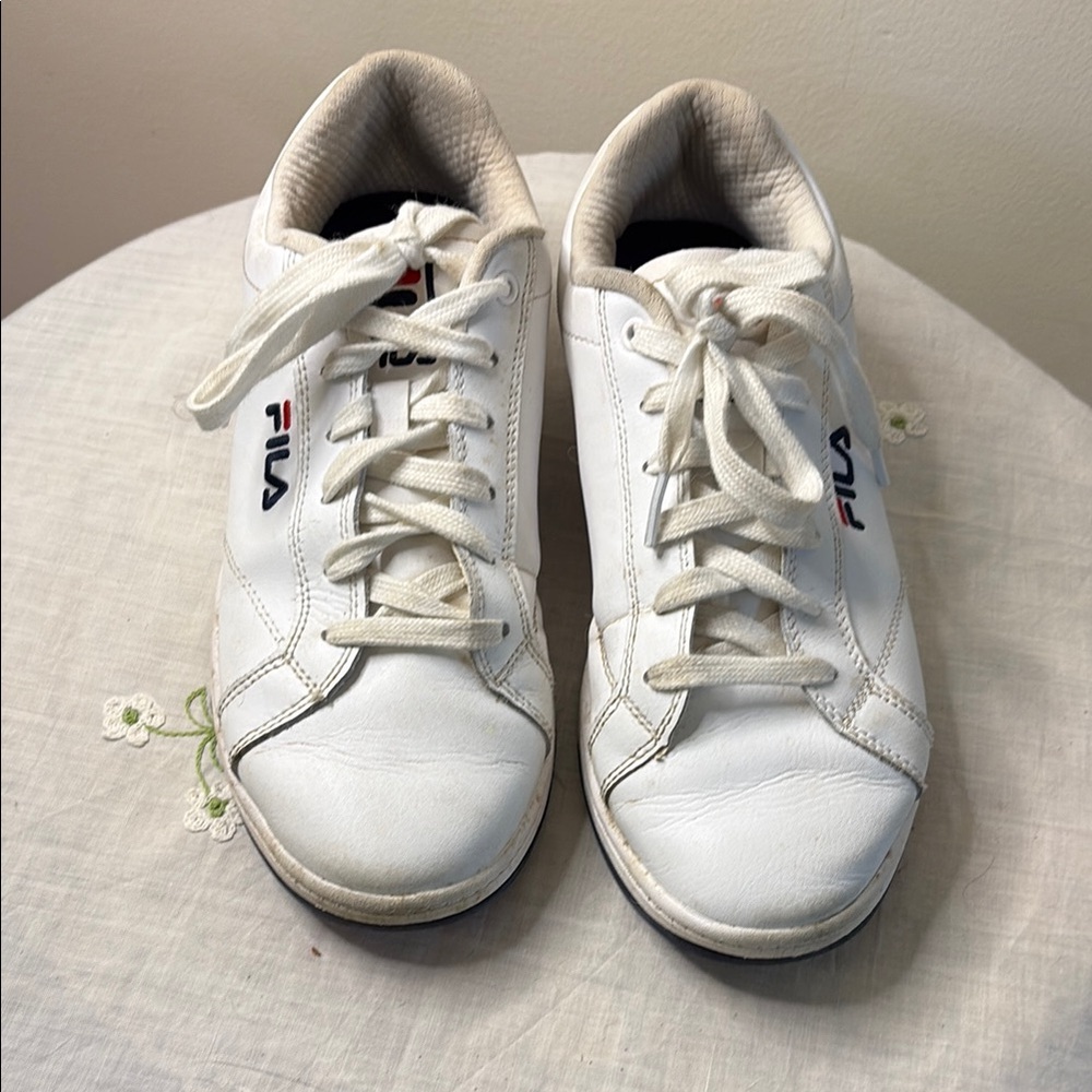 Fila Classic White Lace-Up Sneakers
